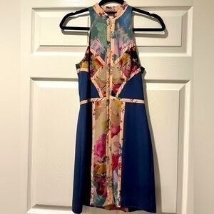 Nicole Miller floral halter dress size 0